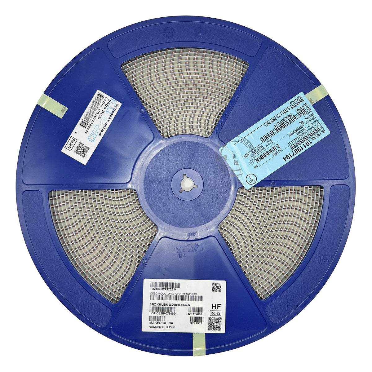 SMD inductor SCD0403T-4R7M-N, 4.7 µH, Chilisin, 2000 pcs
